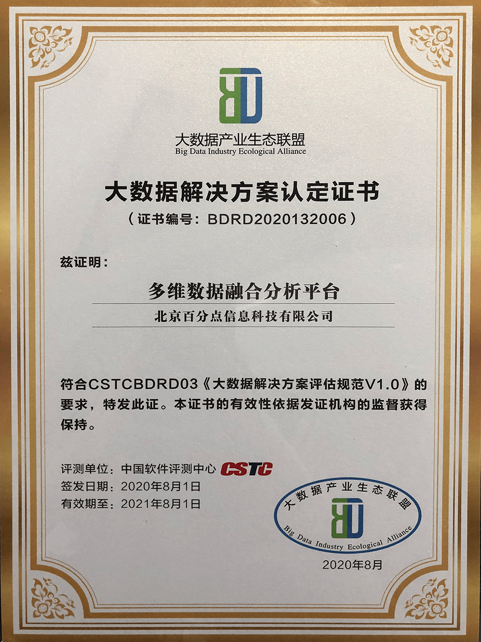 在大数据产业生态大会上 百分点公司高体伟被评为“2020中国数据英雄”。