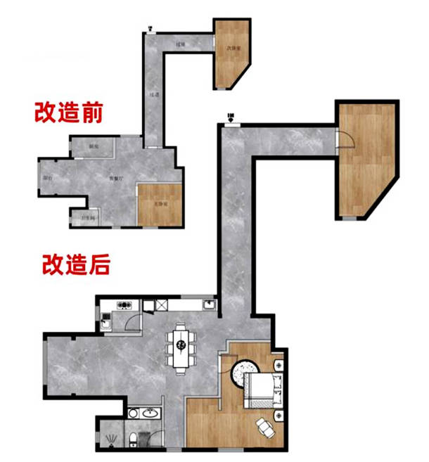 胡一菲的挖掘机户型应该怎么装修设计设计师给出了答案