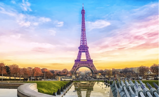 埃菲尔铁塔, 英文名称:eiffel tower, 法文名称:la tour eiffel, 浪漫