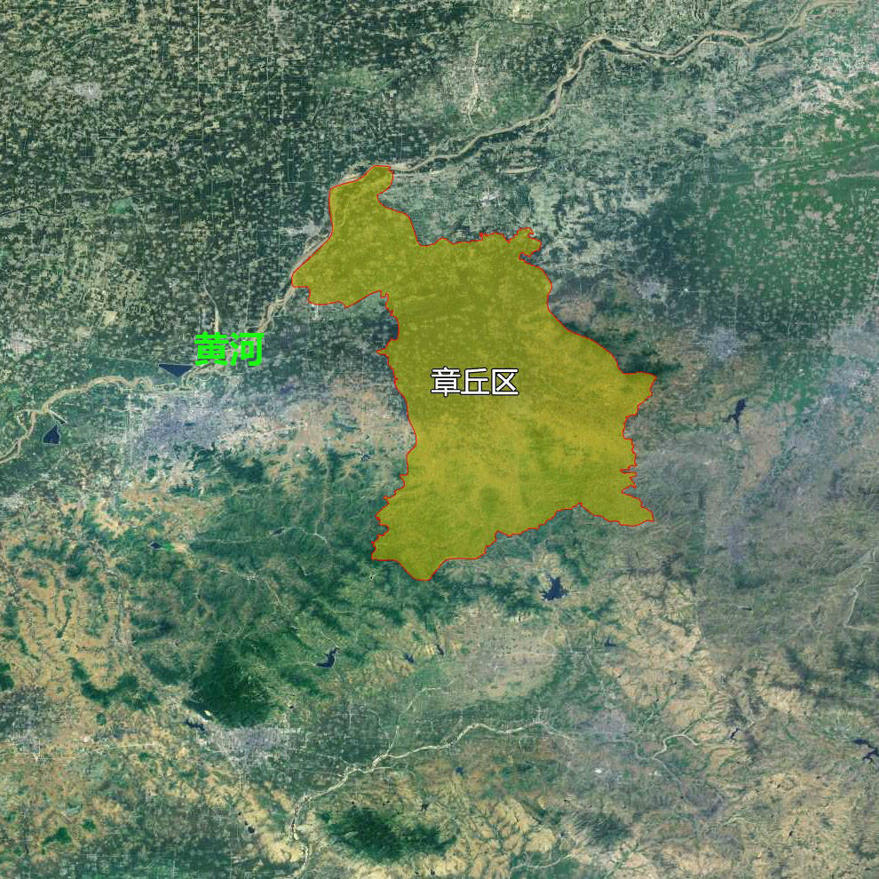 14张地形图快速了解山东省济南各市辖区县