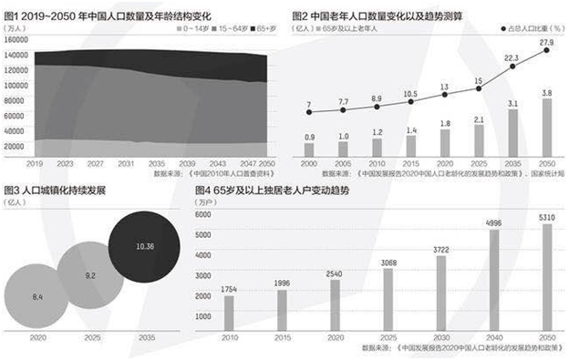 中国20年后人口老龄化_中国人口老龄化趋势图