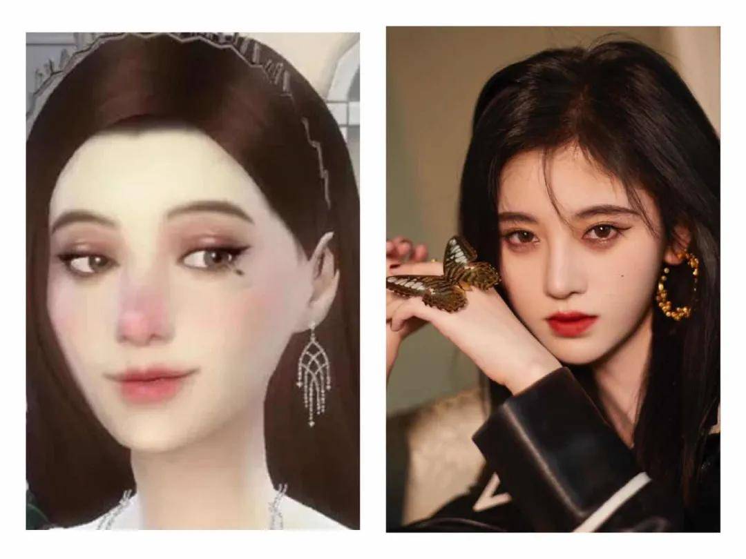 中庭|捏了张和鞠婧祎一模一样的脸，可淡妆为啥这么吓人….