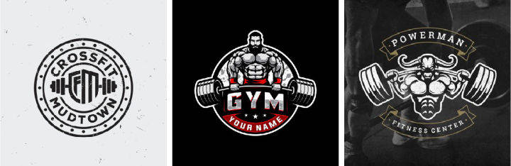 Logo|健身房Logo设计——熊猫健身