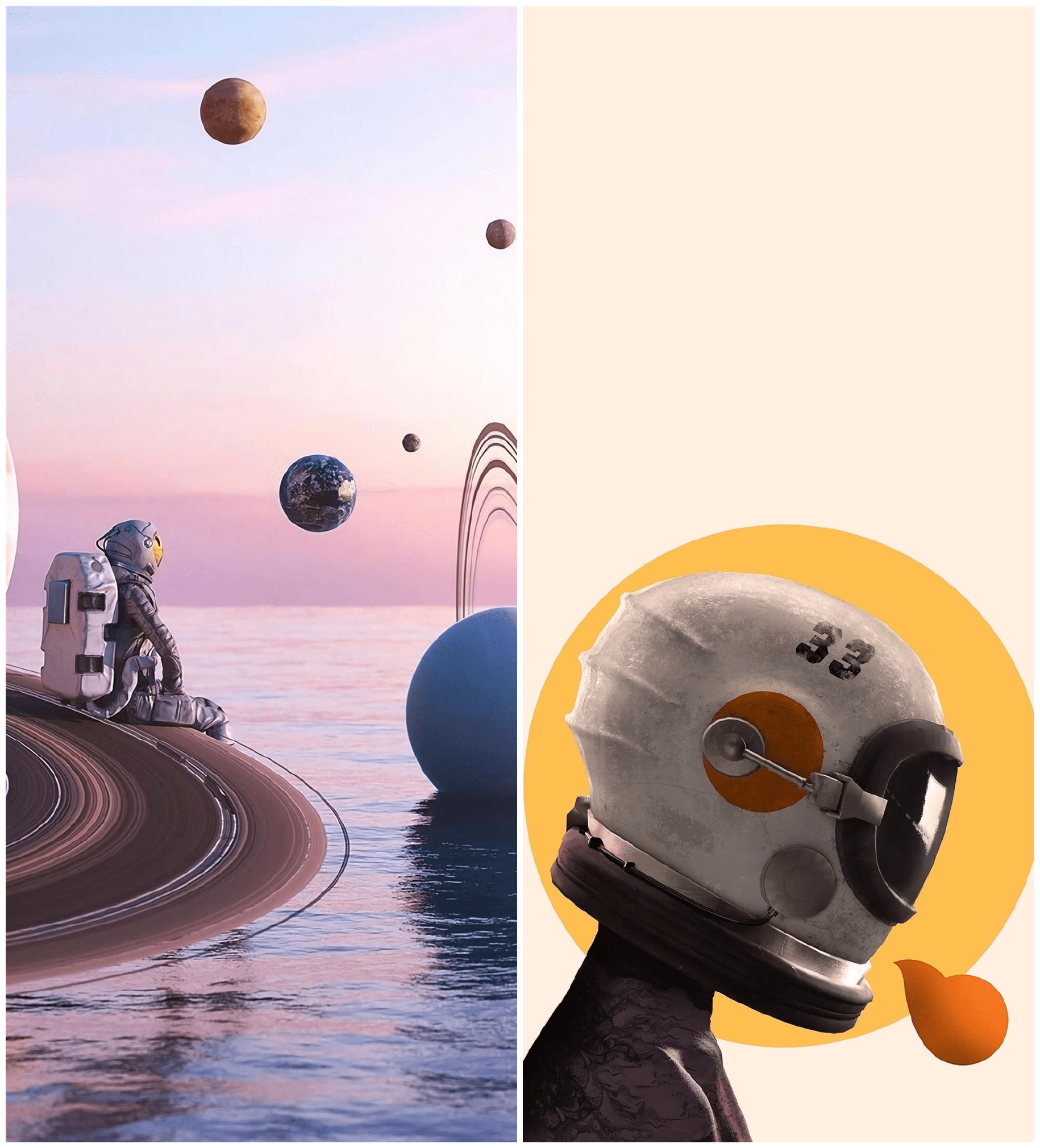 壁纸丨高清太空人壁纸,每个人都想当宇航员