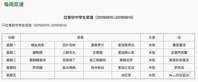 菜单|汇师、静教院、闸北实验等上海23所学校菜单一览！看看名校的孩子都在吃啥？