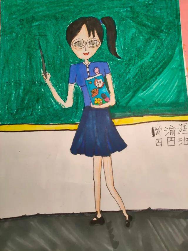 快来瞧!管城区外国语牧歌小学学生用画笔画出新老师和新同学!