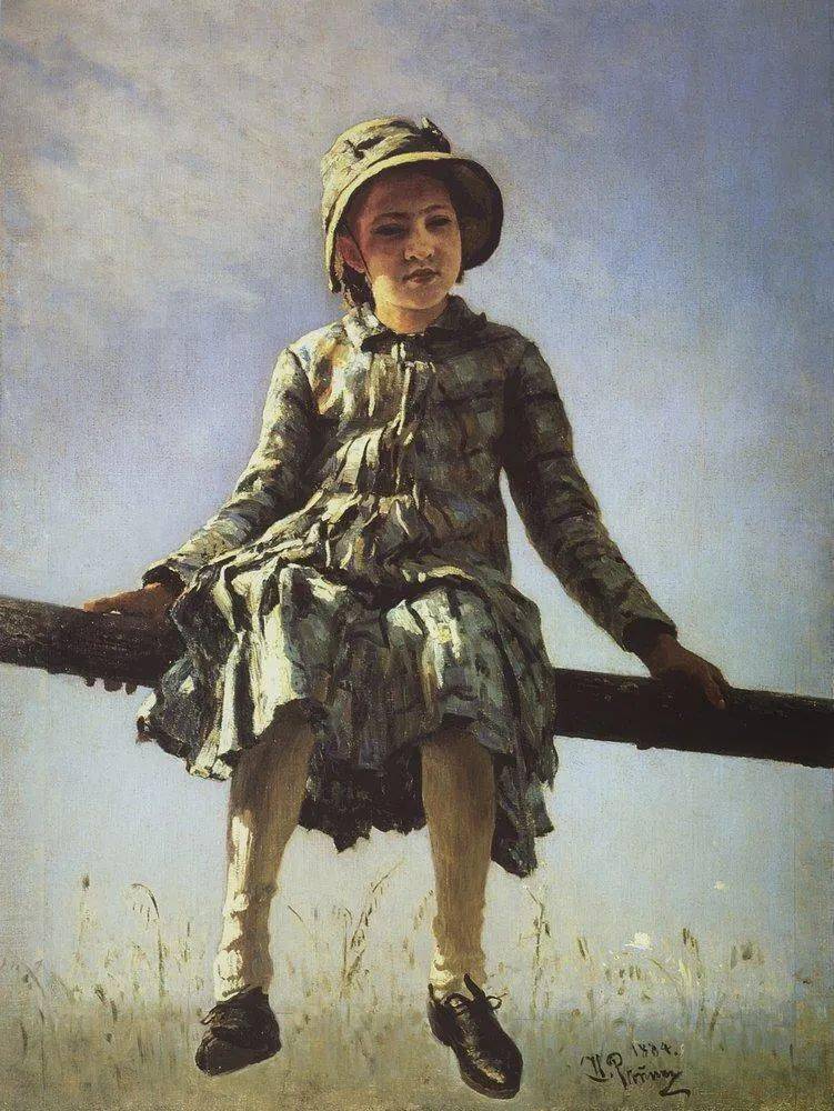 俄罗斯伟大画家伊里亚·叶菲莫维奇·列宾女性肖像油画作品欣赏
