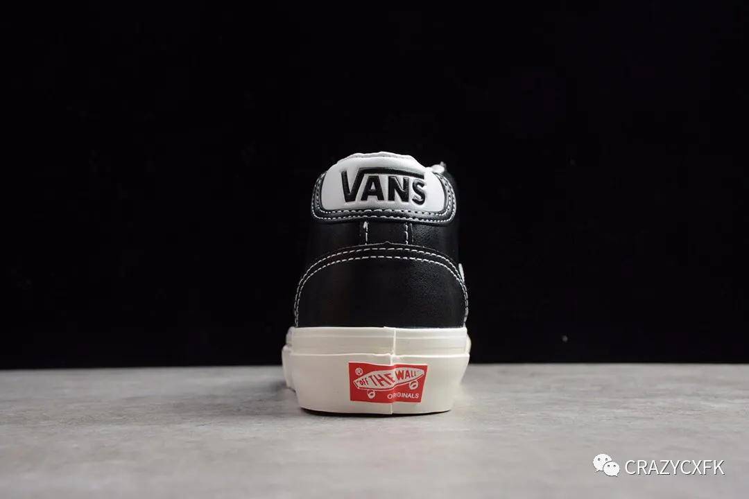 万斯fog联名中帮 vans sk8 mid x fear of god 黑白拼接撞色板鞋