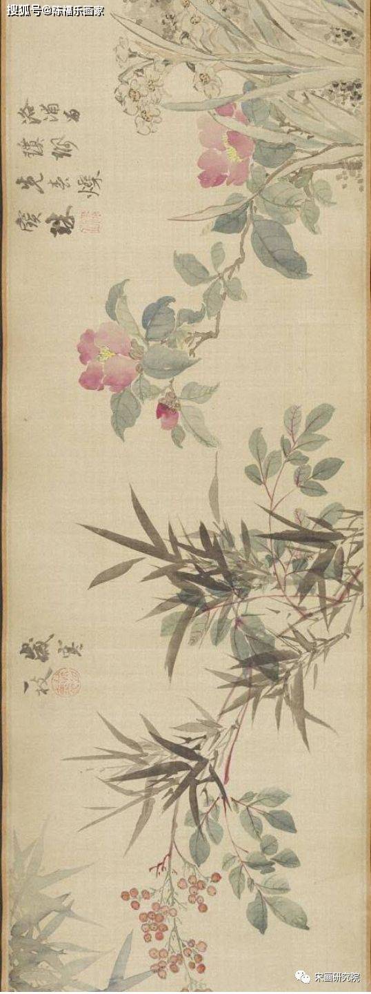 历代没骨花鸟画百图_恽寿平