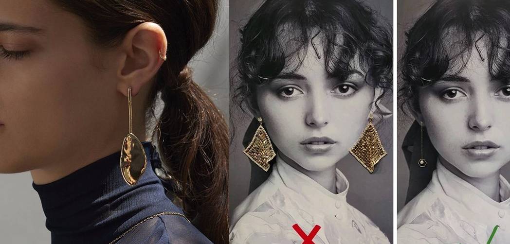 耳环|大耳环是圆脸的地雷？6种脸型耳饰该怎么选，挑对款式脸型小一半