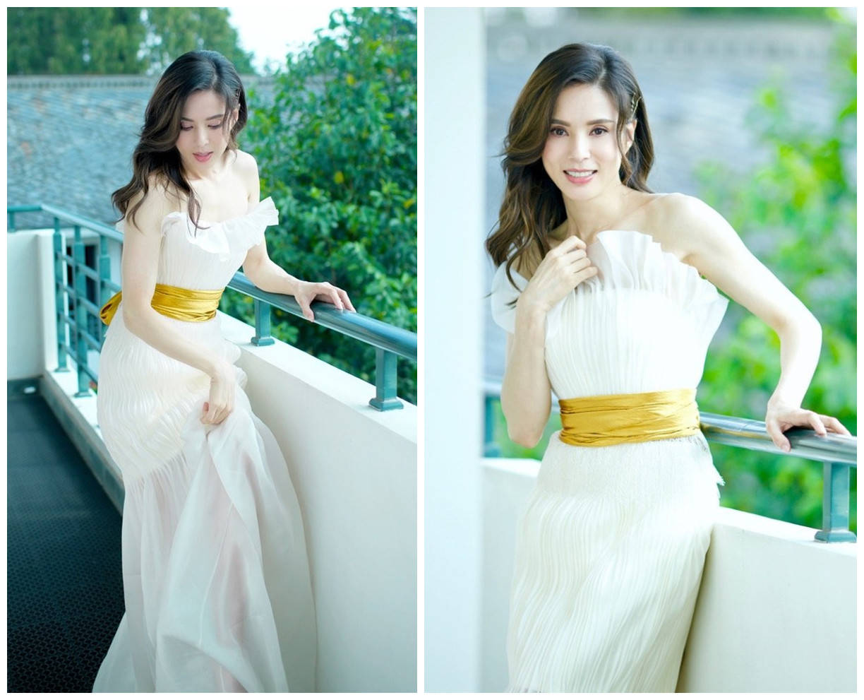 沈梦辰|隔空撞衫不输王霏霏,比沈梦辰更瘦更单薄!54岁李若彤太励志了