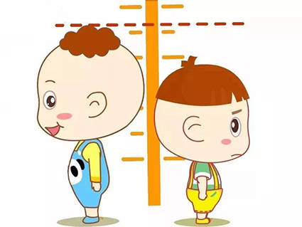 从两个方向观察儿童身高发育是否迟缓