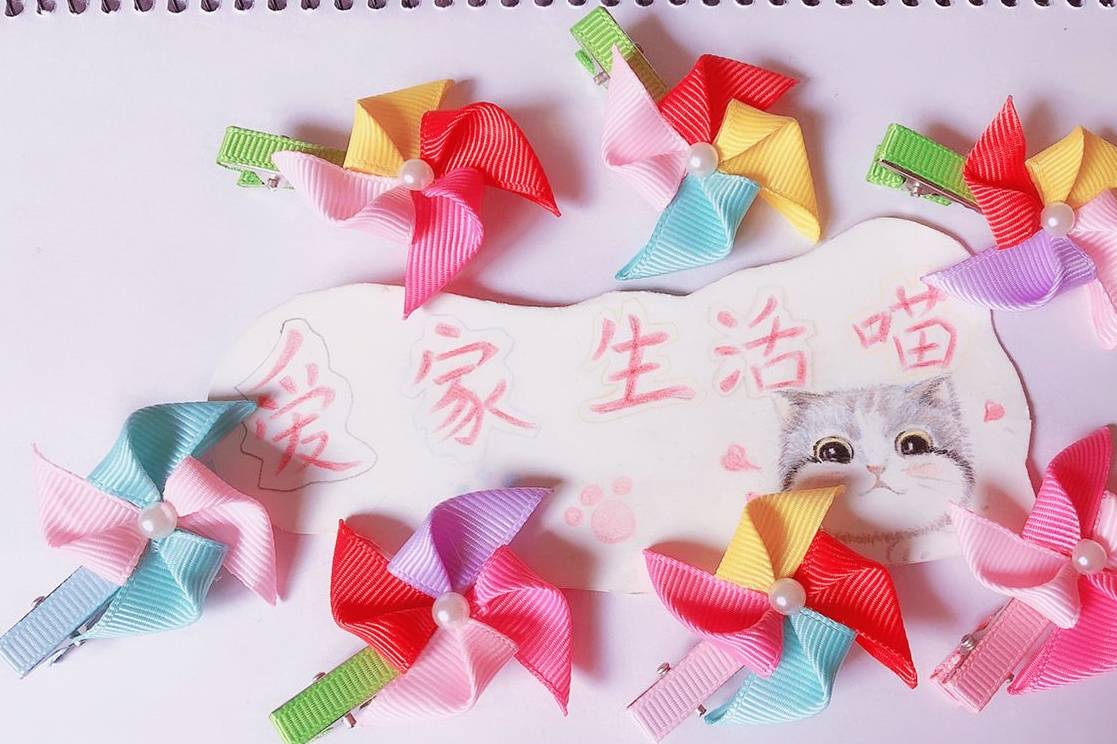 童趣|带你看一看那些漂亮又童趣的彩色儿童发饰，附制作教程