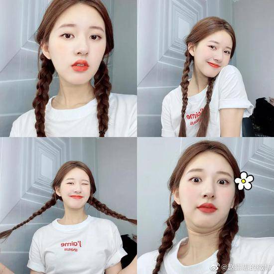 赵露思|发量王者赵露思的减龄搭配你也可以学