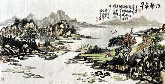 丁华雷山水画欣赏_作品