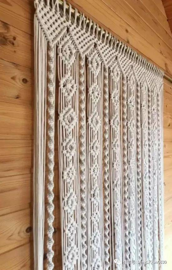 「编绳作品」30款macrame绳编窗帘门帘,太好看了!