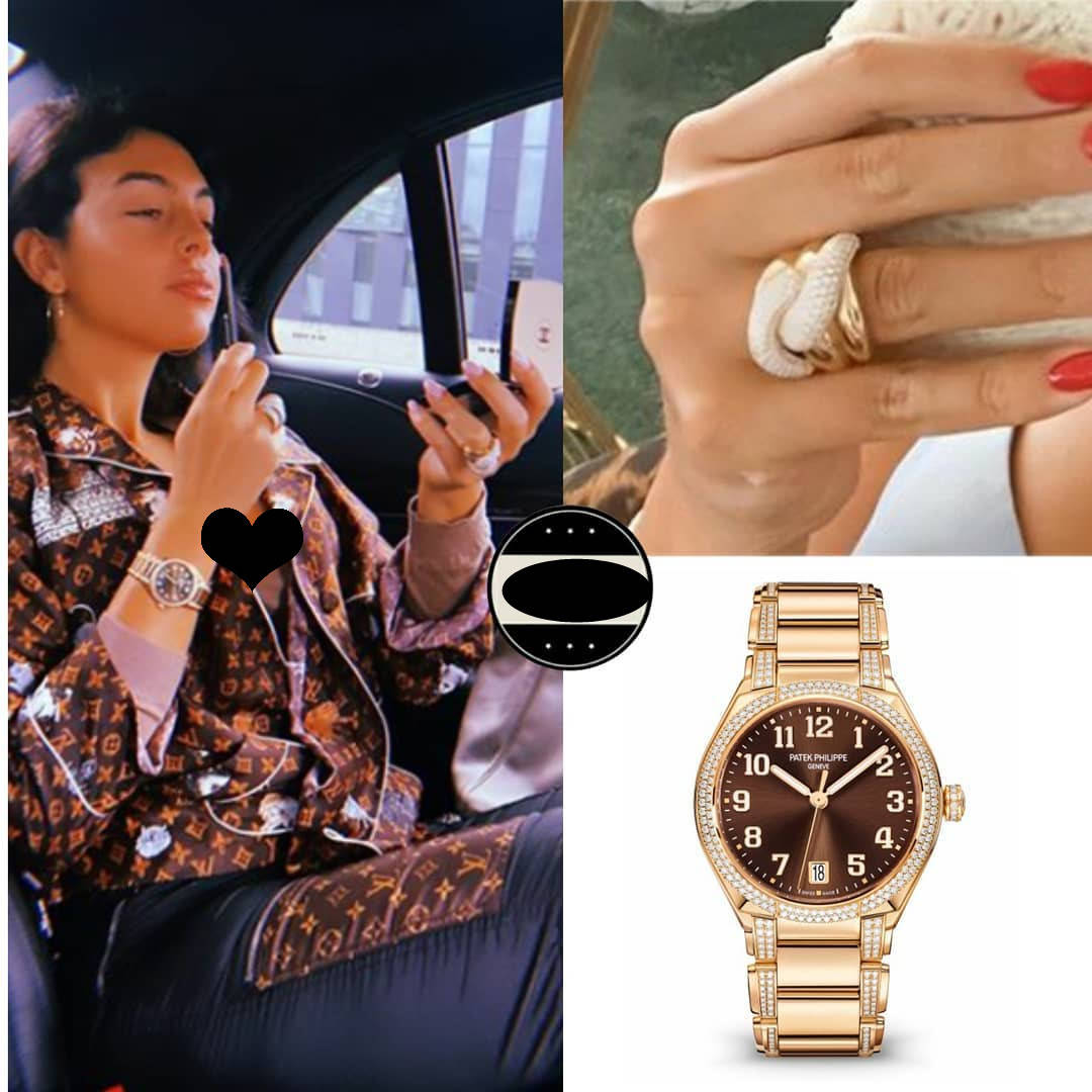 暴发户|同场看秀，乔治娜满身logo像暴发户，LV太子妃素颜却抢镜