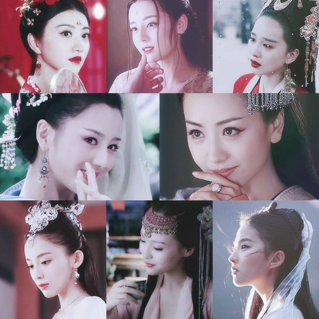 造型|现古装造型磨皮过度，怀念以前满头珠花簪子，整容脸hold不住