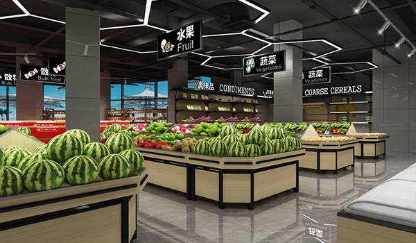 重庆生鲜超市装修设计介绍