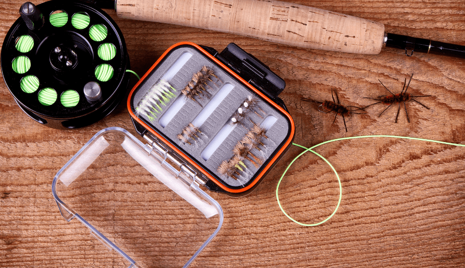 飞钓飞蝇钓绑钩工具套装,钓鱼中高尔夫,fly tying starter kit
