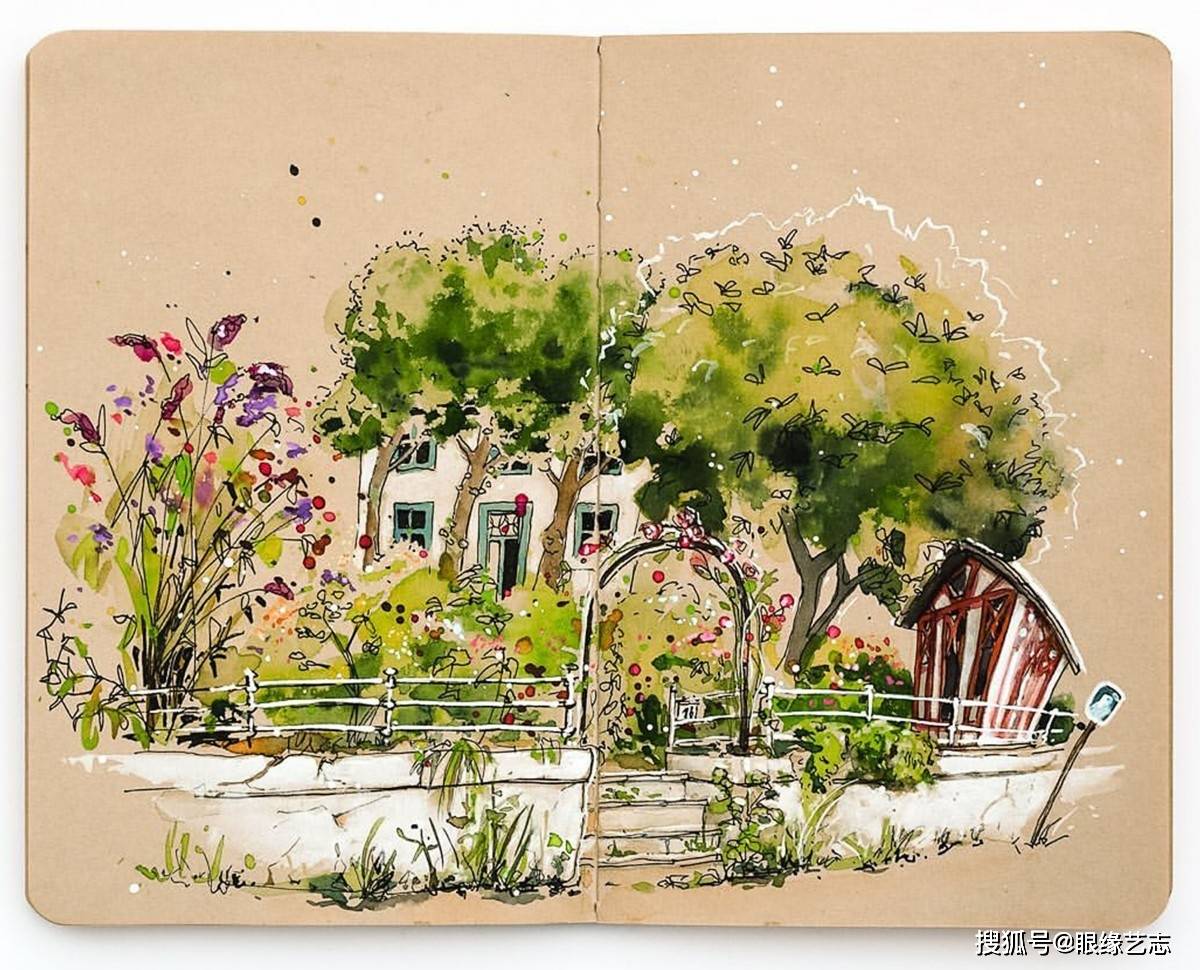 还记得那些有关于旅人,风景,美食的手帐插画,以及那位卷携着纸笔的
