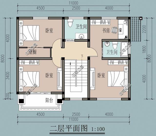 农村房12米宽8米进深,怎么设计好一点?