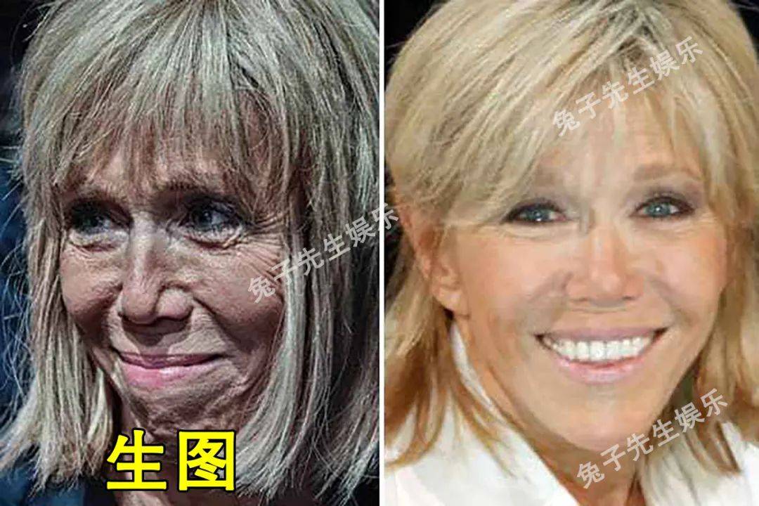 皮也|67岁布里吉特为减龄太拼了，被网友爆出PS原图，这磨皮也太狠了吧