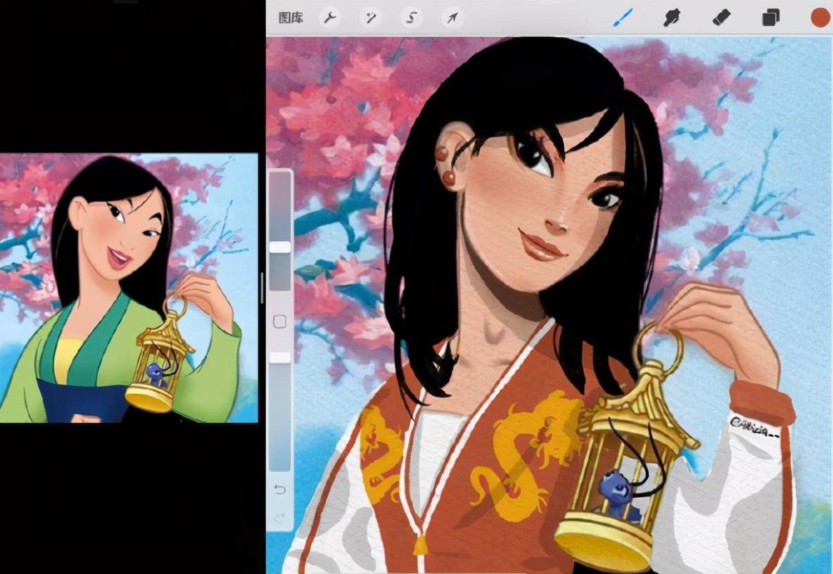 木兰|画师给迪士尼公主重新化妆，木兰气质太惊艳，美人鱼连人都变了