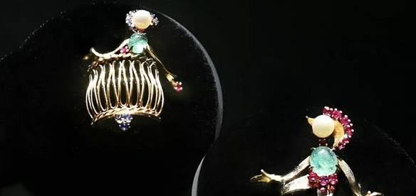 珠宝|梵克雅宝胸针艺术展，从彩宝中塑造珠宝的美，教你如何戴胸针！