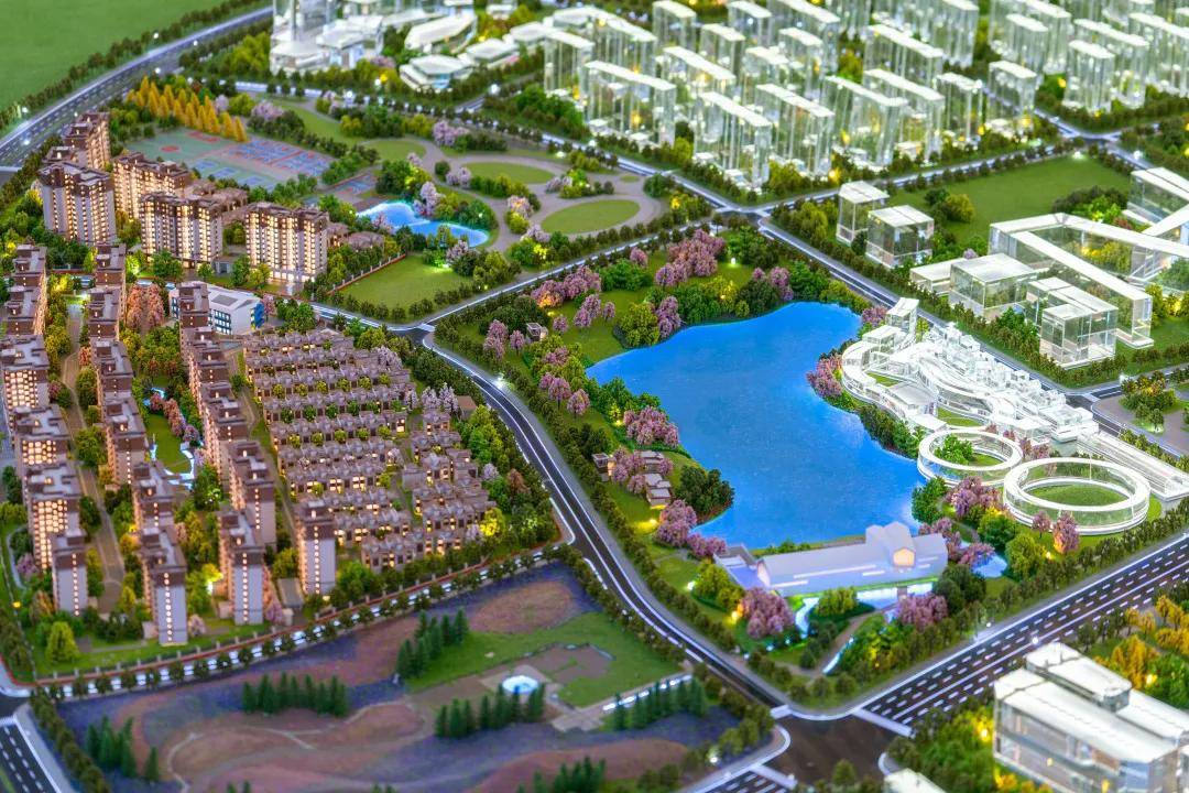 融创·雁来湖小镇项目沙盘 实拍图