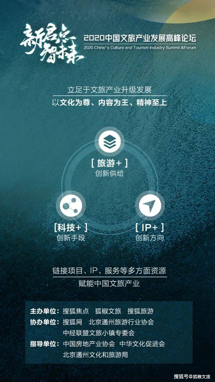 新启点 智未来 2020中国文旅产业发展高峰论坛 倒计时1天！