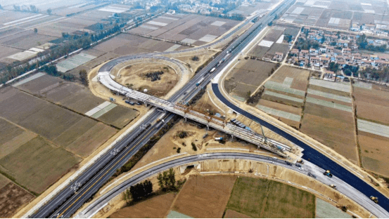 济徐高速公路顺河互通工程建设进展顺利