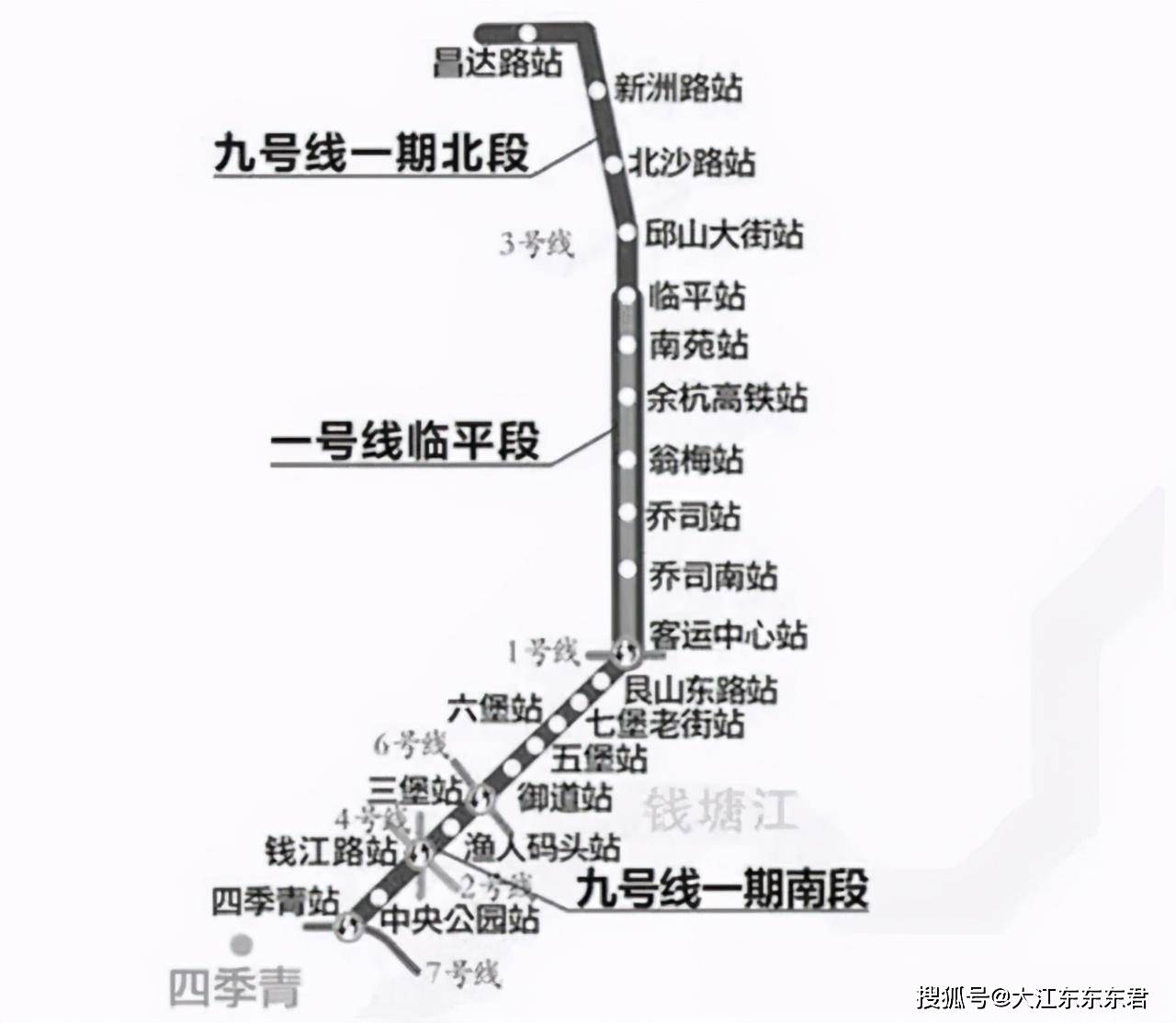 地铁新进展:杭州地铁1号线三期的站点亮灯 杭海城际铁路全线"电通"