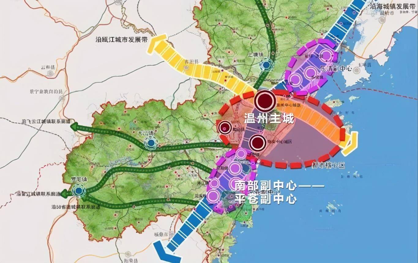 2013年温州城市总体规划修订时,就明确提出温州都市区城镇空间结构为"