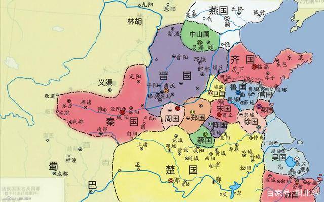 原创春秋战国时期的版图变化:可以清楚从诸侯争霸到秦国统一的过程