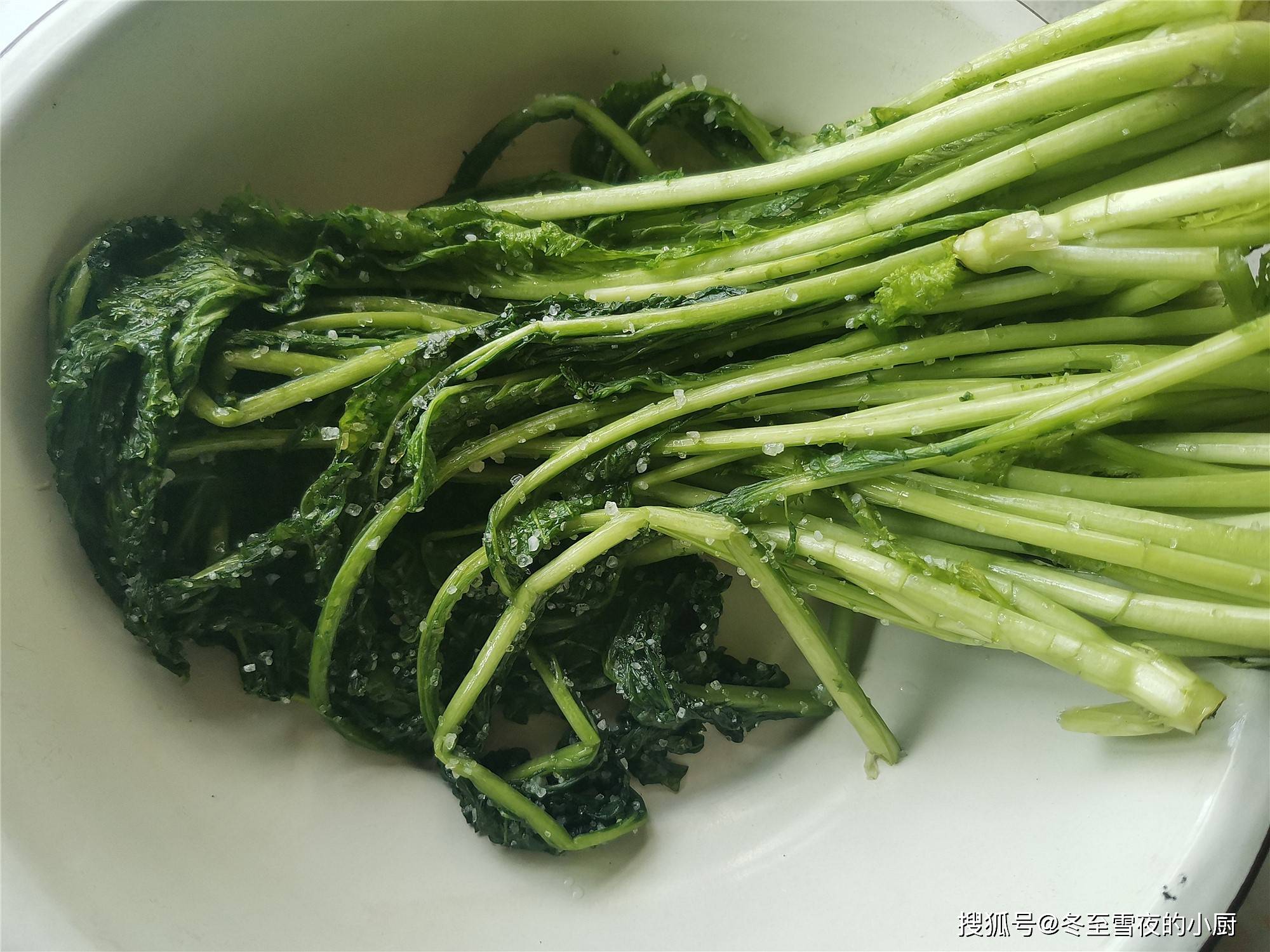 上海人爱吃的面条：雪菜肉丝面；附：雪菜的腌制方法_雪里蕻