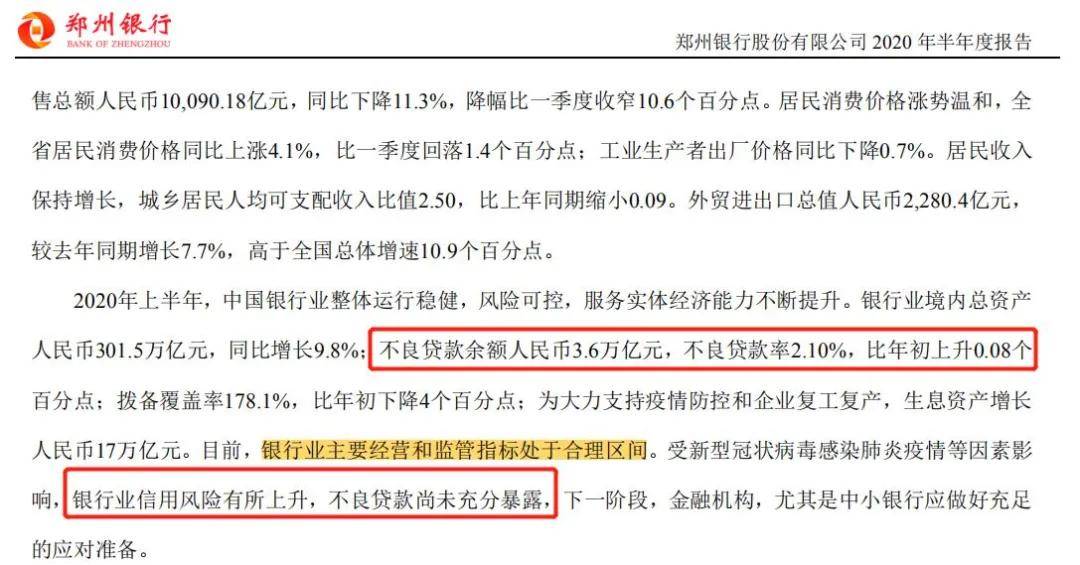 同比增长|不良率上市城商行最高，疫情之下郑州银行如何应对压力？