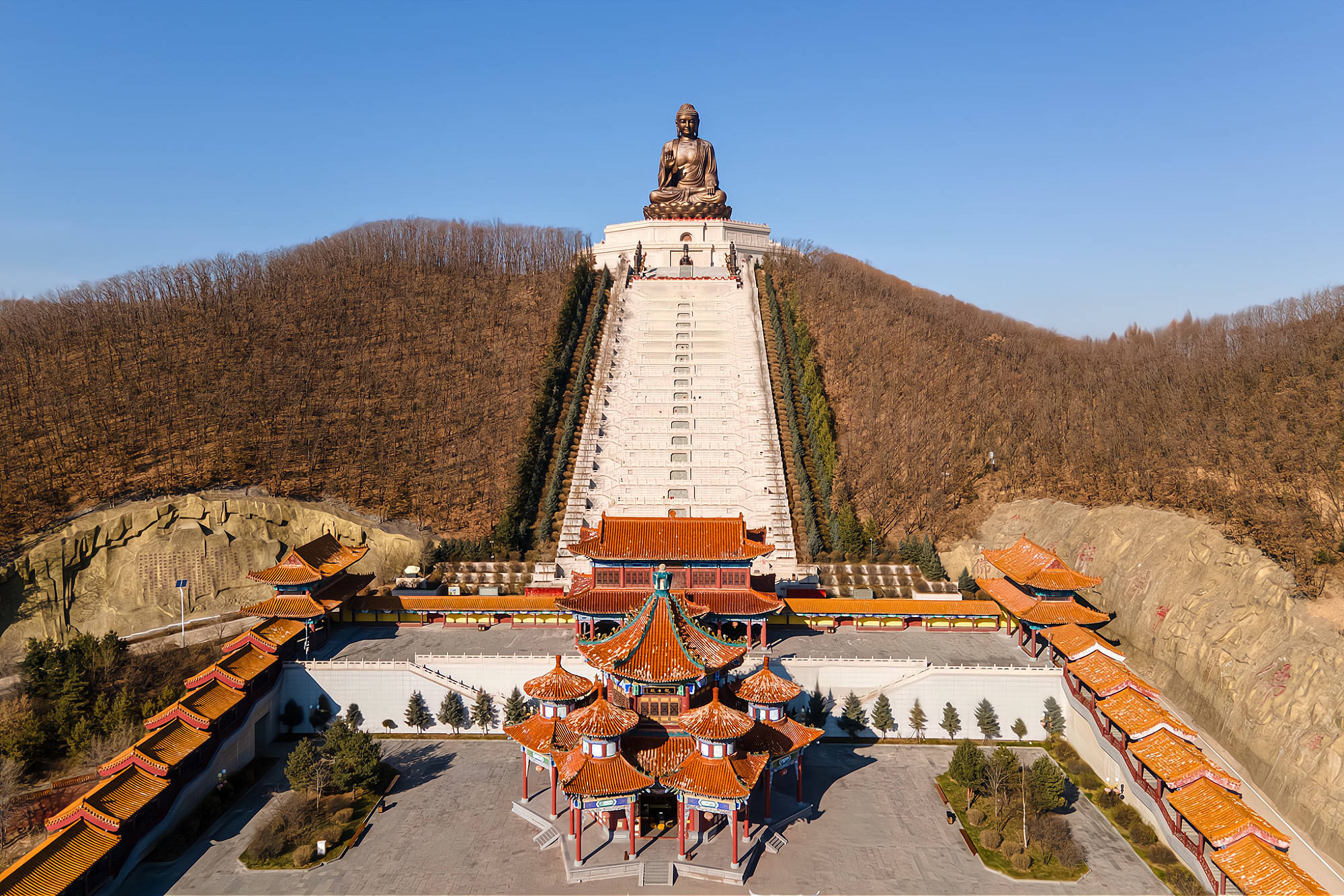 原创敦化正觉寺最奇特的建筑六角六亭六门式的观音殿全国独一无二