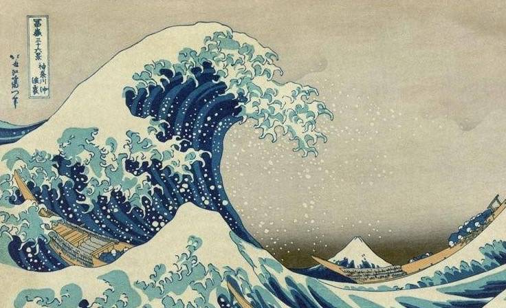 原创日本浮世绘大师北斋画了无数海浪,这幅图对西方绘画影响深远