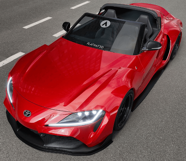 "toyota supra"极炫的红,酷炫的热情!