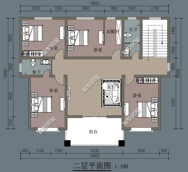 10x14米农村建房图纸,进深10米宽14米户型图 想回农村建别墅,宽14米,深10米的宅基地怎么设计?