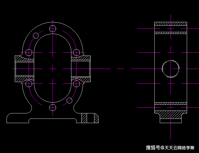 平时最需要的就是自己多练习图纸的绘制了,不能因为简单而放松,第一