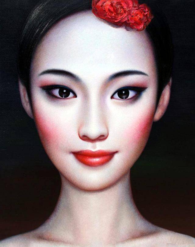 图片[21]-青年艺术家张向明油画中的北京女孩-魔性次元