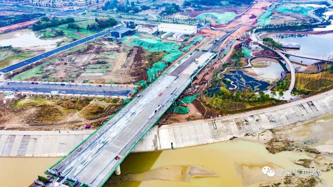 耗资9亿元金堂这座地标性桥梁预计五个月后完工通车