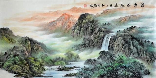 「画作欣赏」江山如画,山高水长,画家刘瑞作品欣赏