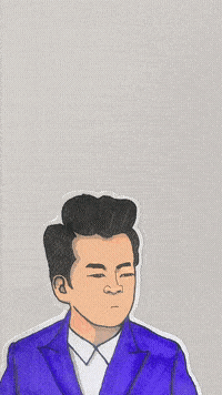 搞笑gif精选:吃个面条太闹心了