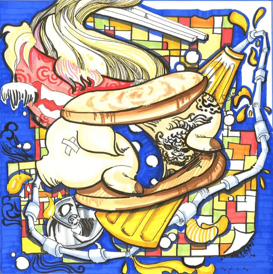 色彩装饰画范画
