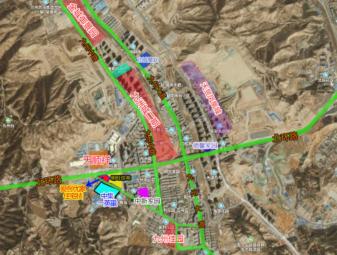 兰州九州片区又一楼盘平面图公示九州大拼图正在凑齐
