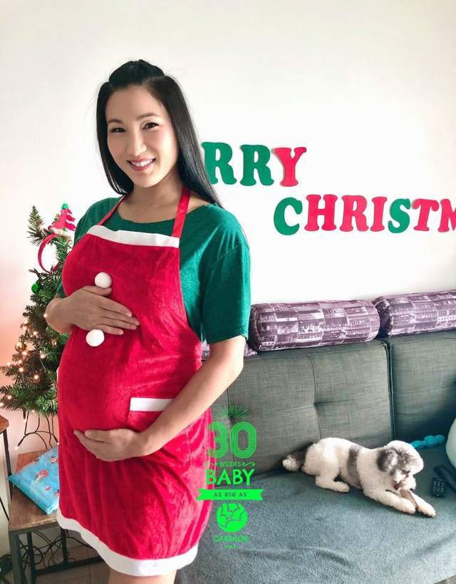 原创郑佩佩女儿孕肚写真曝光,非洲老公又白又多金,43岁怀孕太从容