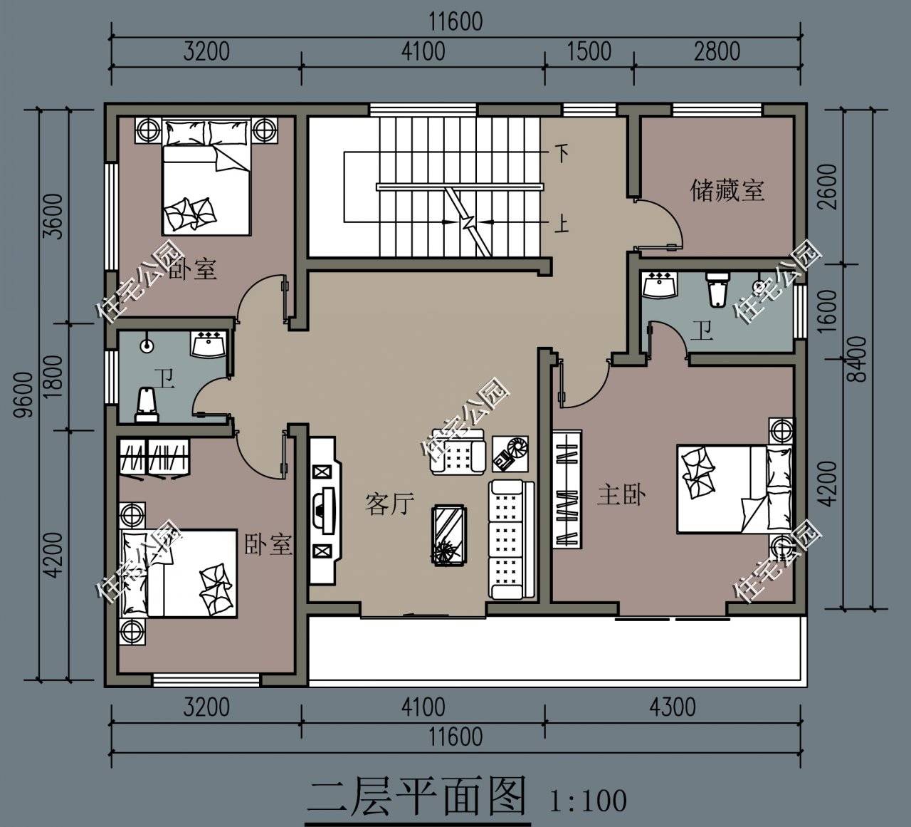 宽9米,长11米,农村自建房该怎么设计?